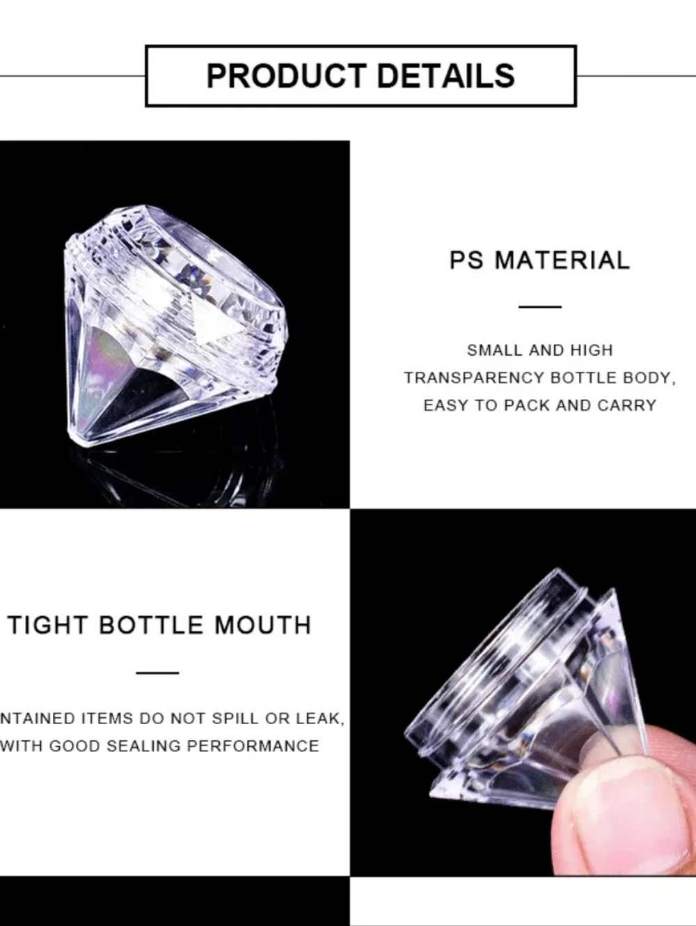 1pcs Cosmetic Jar